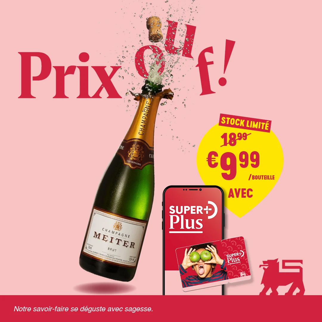 Le champagne Meiter à 9,99€ la bouteille🍾